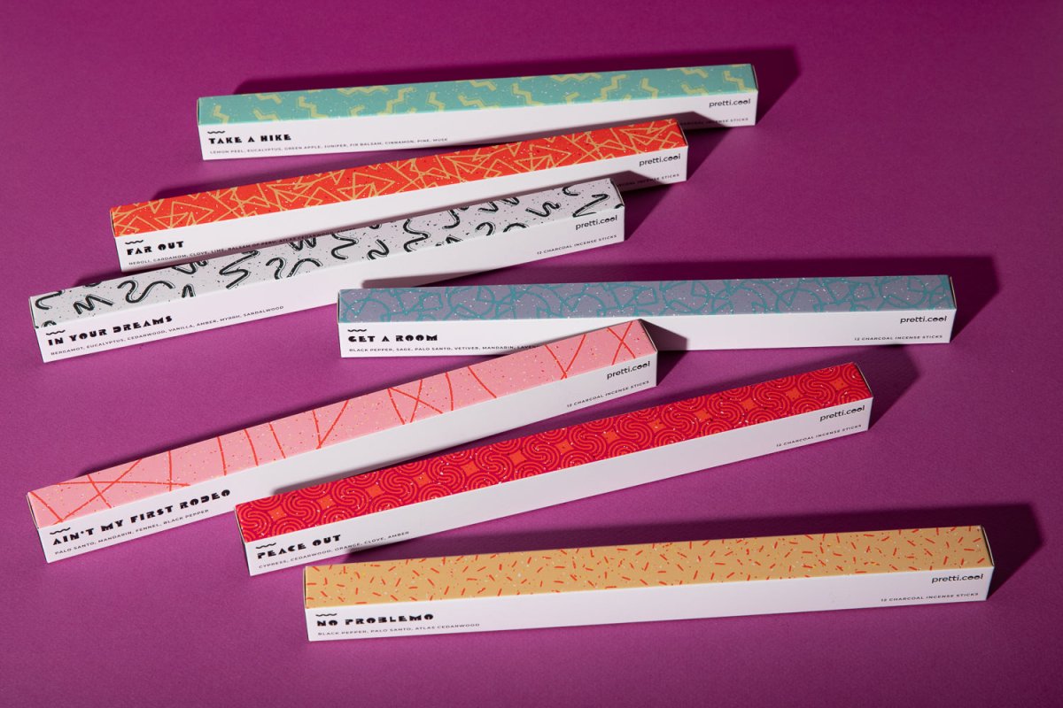 Pretti.Cool Incense Sticks, Gift Set of 7 - lily & onyx