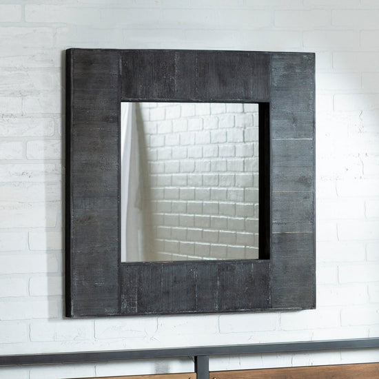 Walker Edison Industrial Square Wall Mirror - lily & onyx