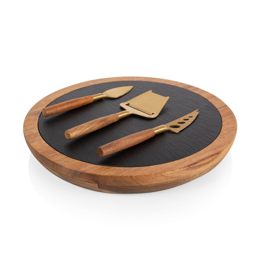 
                      
                        Picnic Time Family of Brands Insignia Acacia and Slate Serving Board with Cheese Tools - lily & onyx
                      
                    