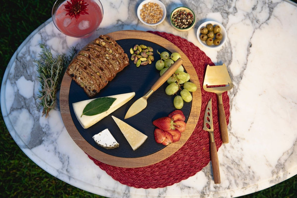 
                      
                        Picnic Time Family of Brands Insignia Acacia and Slate Serving Board with Cheese Tools - lily & onyx
                      
                    