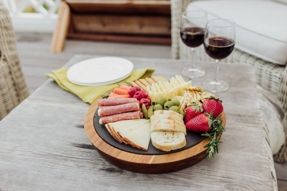 
                      
                        Picnic Time Family of Brands Insignia Acacia and Slate Serving Board with Cheese Tools - lily & onyx
                      
                    