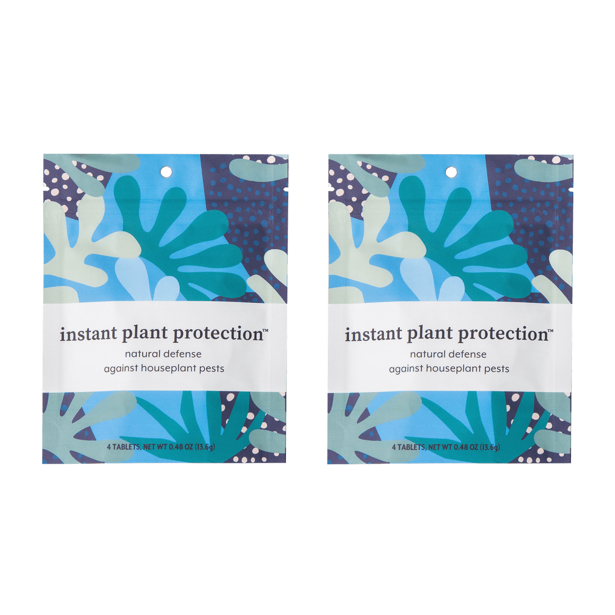 Instant Plant Food Instant Plant Protection™ Natural Pest Control Tablets | Peppermint Formula for Houseplants, 2 Pouches (4 Tablets Each)