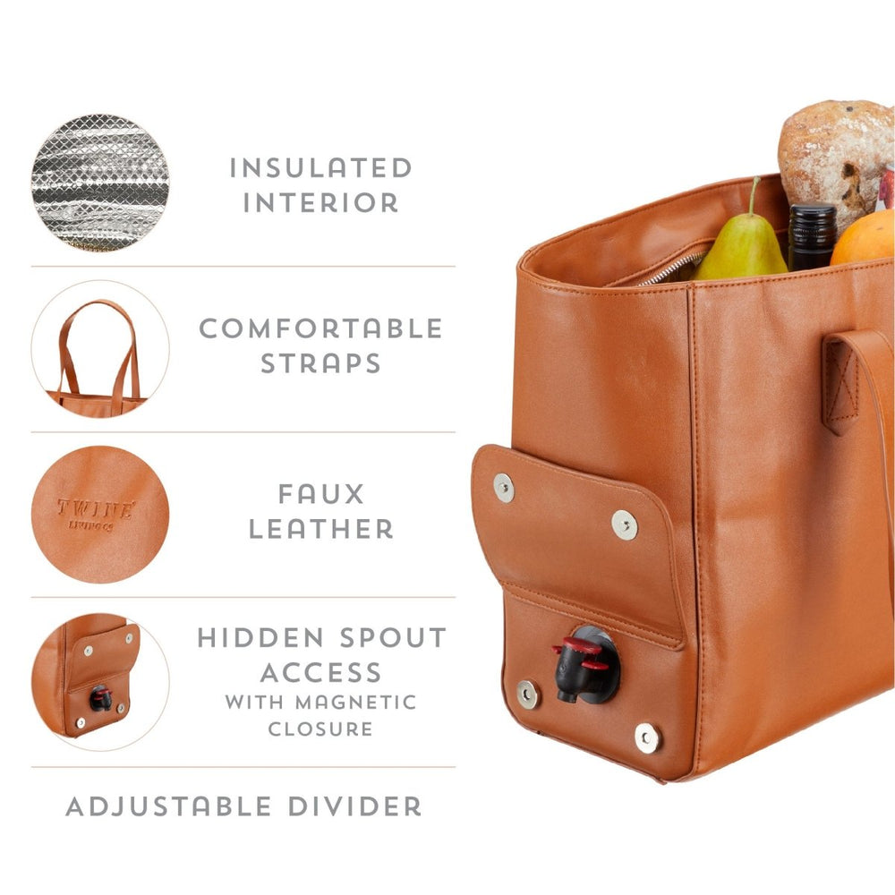 
                      
                        Twine Living Insulated Wine Tote Bag - lily & onyx
                      
                    