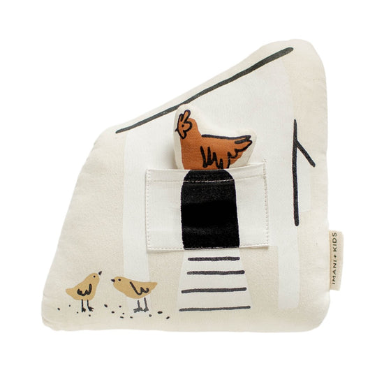 Imani Collective Interactive Chicken Coop Pillow - lily & onyx