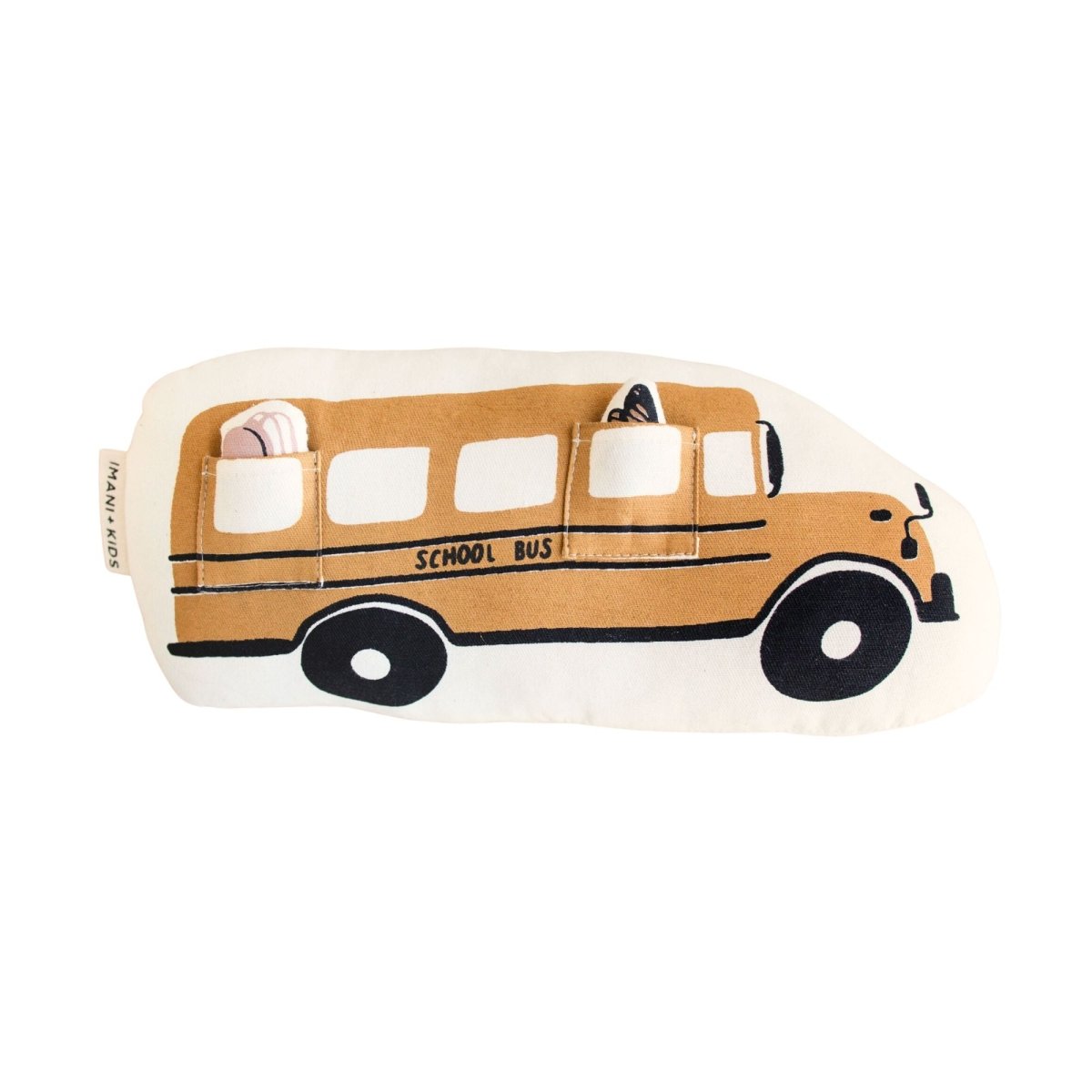 Imani Collective Interactive School Bus Pillow - lily & onyx