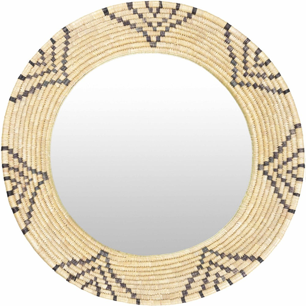 Boutique Rugs Ipilan Moonj Grass Starburst Round Mirror - lily & onyx