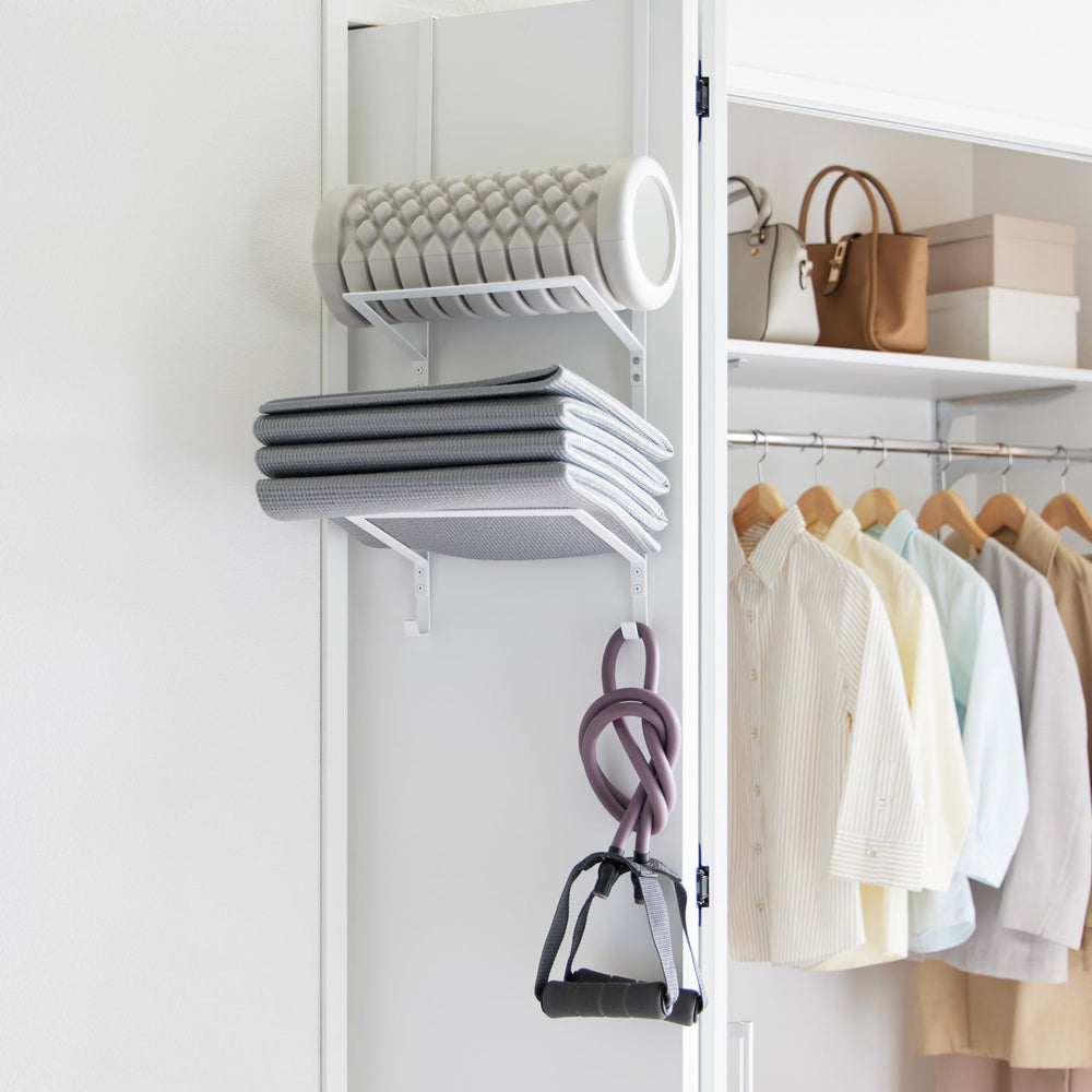 Over-the-Door Fitness Equipment Hanger