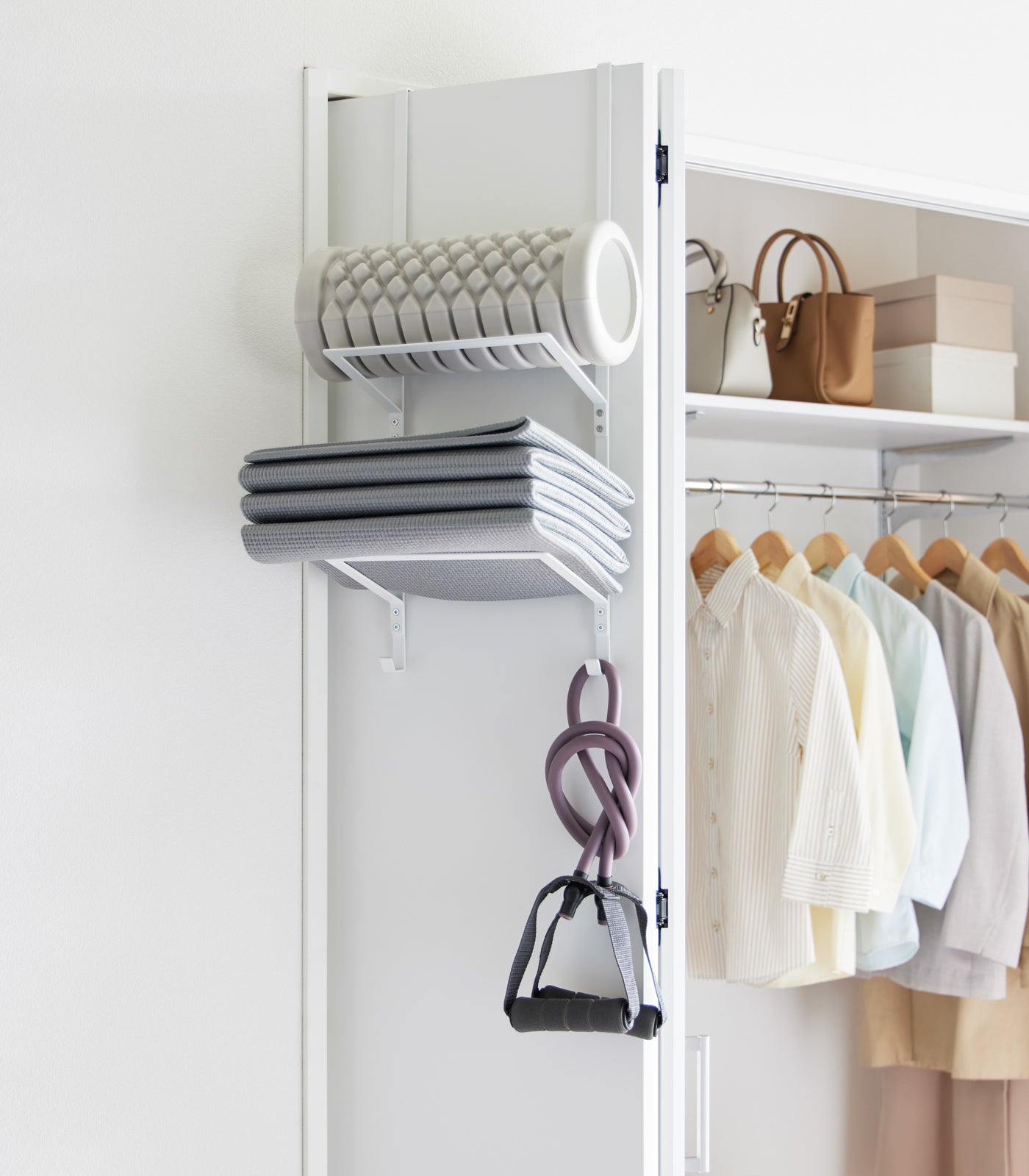 Over-the-Door Fitness Equipment Hanger