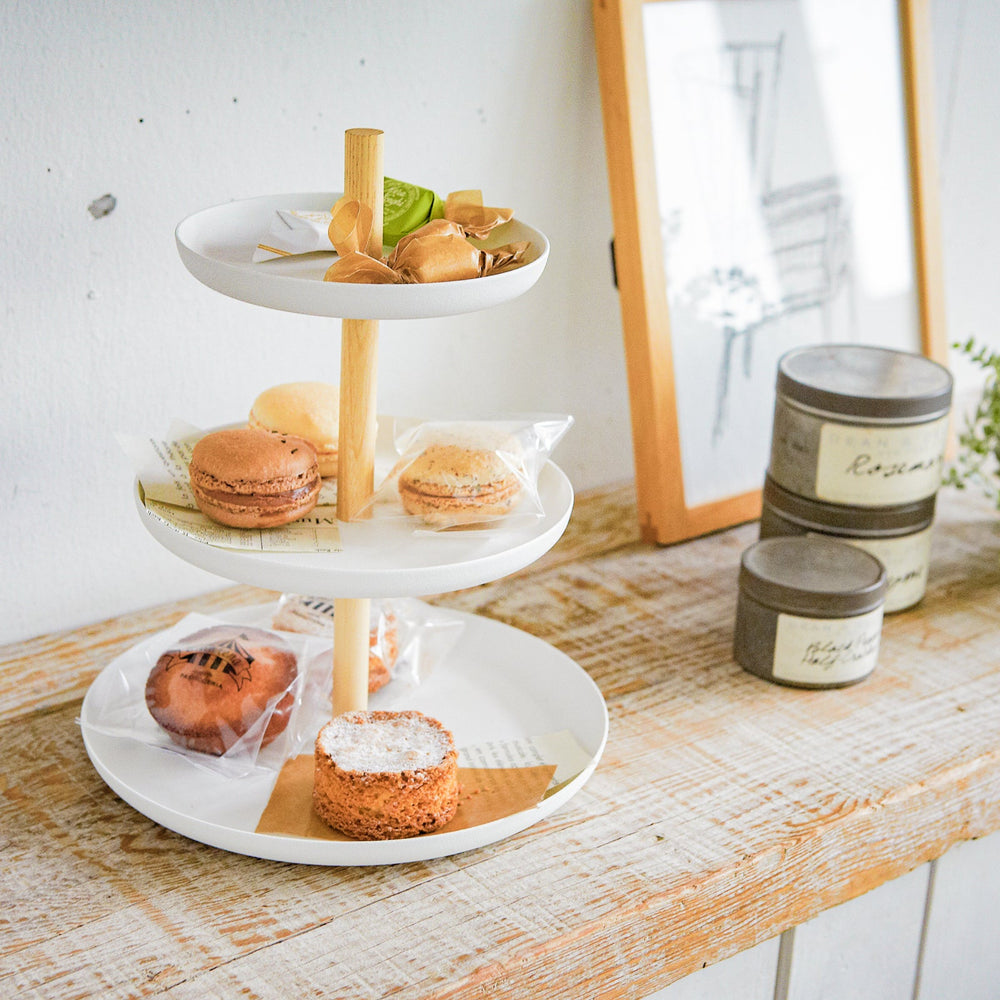 
                      
                        3-Tier Steel & Wood Serving Stand
                      
                    