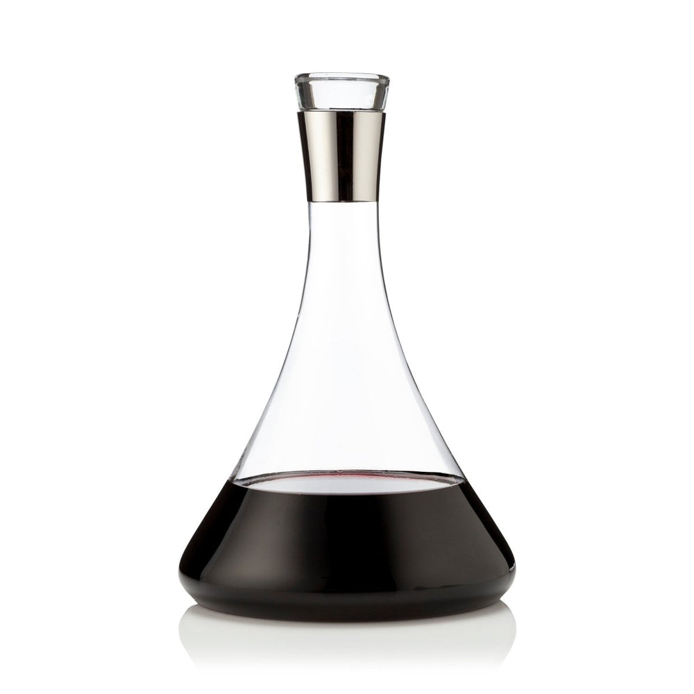
                      
                        Viski Irving Chrome - Rimmed Crystal Decanter - lily & onyx
                      
                    