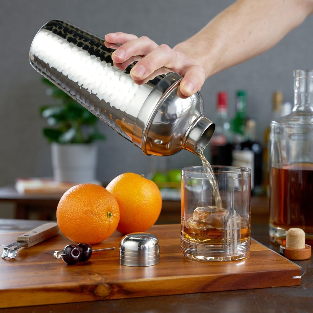 
                      
                        Viski Irving Stainless Steel Hammered Cocktail Shaker
                      
                    