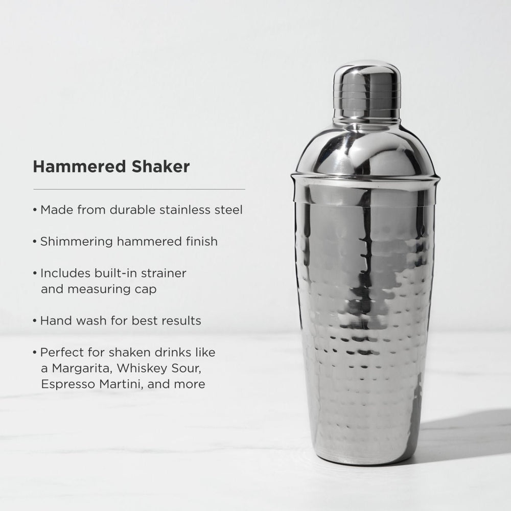 
                      
                        Viski Irving Stainless Steel Hammered Cocktail Shaker
                      
                    