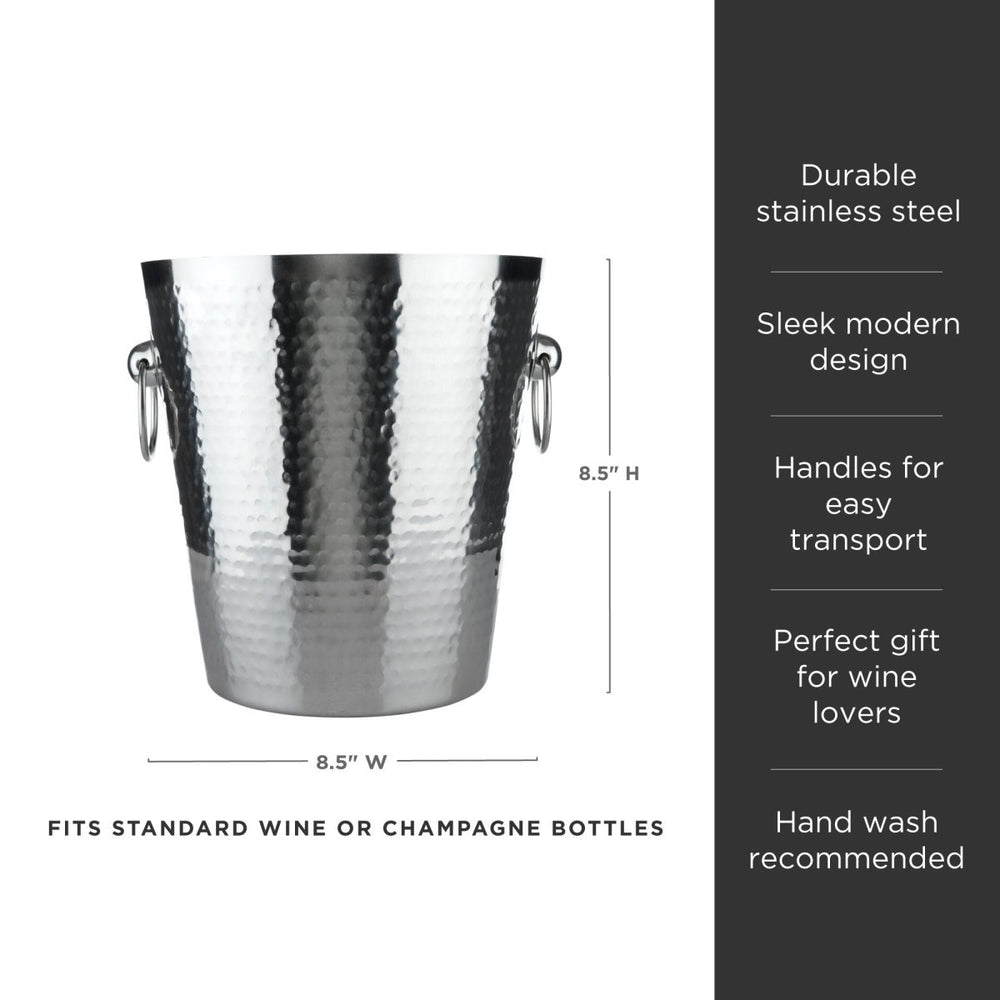 
                      
                        Viski Irving Stainless Steel Hammered Ice Bucket - lily & onyx
                      
                    