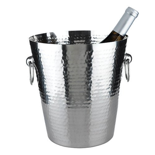Viski Irving Stainless Steel Hammered Ice Bucket - lily & onyx