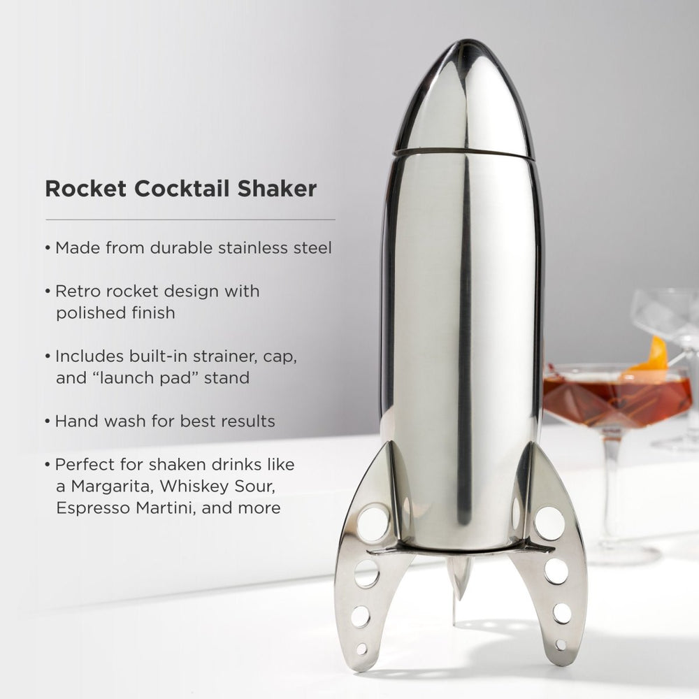 
                      
                        Viski Irving Stainless Steel Rocket Cocktail Shaker - lily & onyx
                      
                    