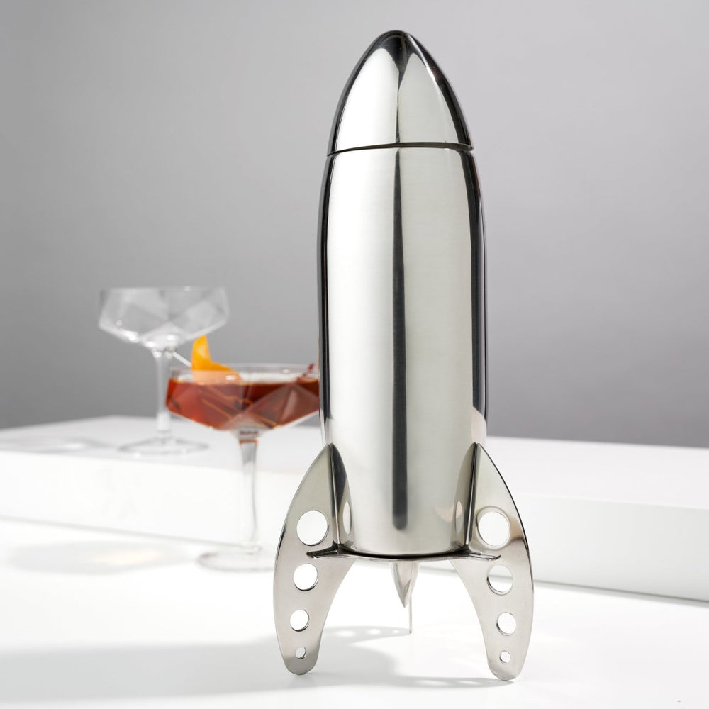 Viski Irving Stainless Steel Rocket Cocktail Shaker - lily & onyx