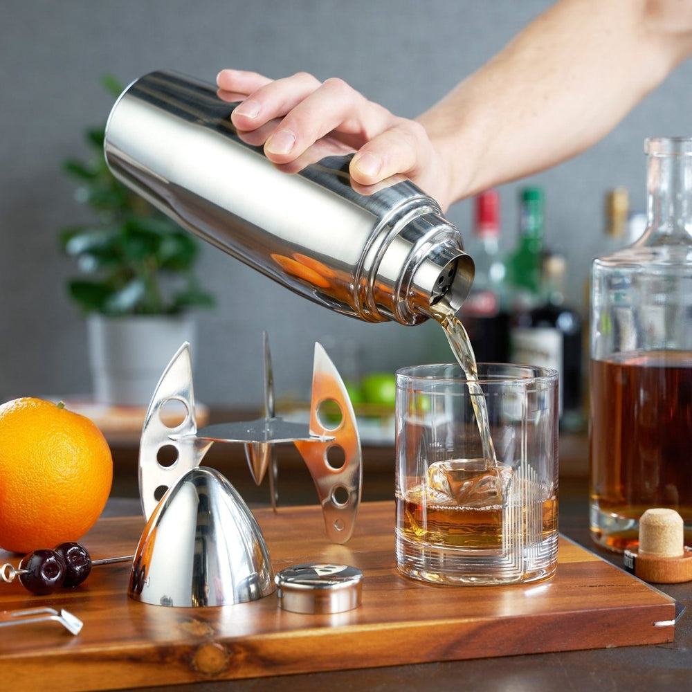 
                      
                        Viski Irving Stainless Steel Rocket Cocktail Shaker - lily & onyx
                      
                    