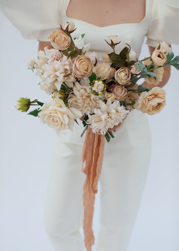 
                      
                        Afloral Ivory Artificial Dahlia Flower - 19.5" - lily & onyx
                      
                    