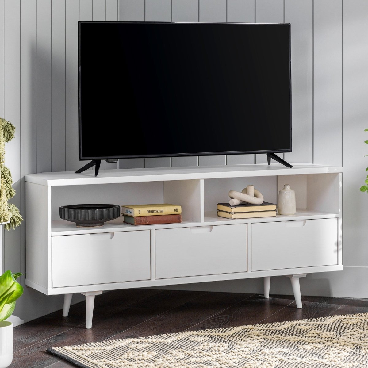 Walker Edison Ivy Corner TV Stand - lily & onyx