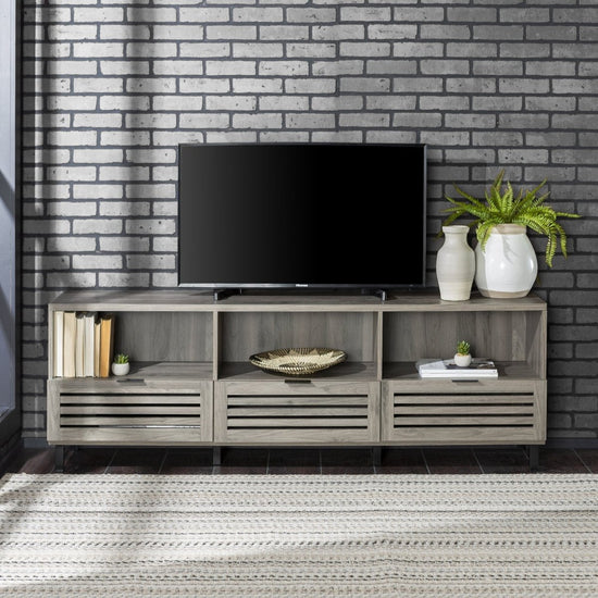 Walker Edison Jackson Slatted Media Console - lily & onyx