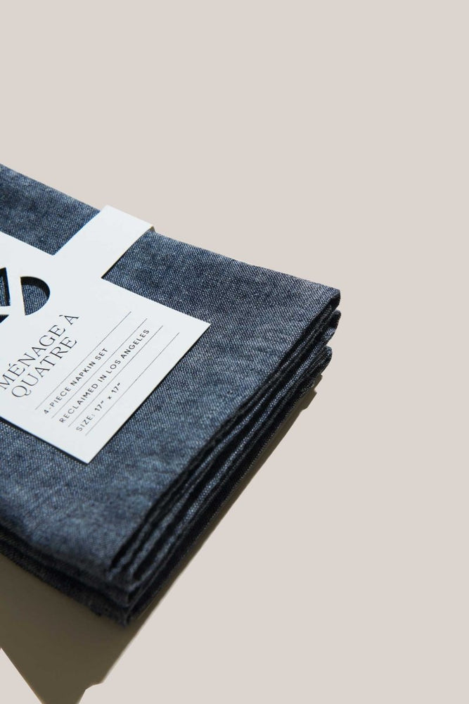 
                      
                        ATELIER SAUCIER Japanese Chambray Napkins | Set of 4 - lily & onyx
                      
                    