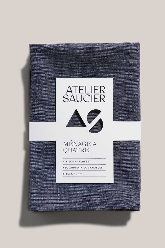 
                      
                        ATELIER SAUCIER Japanese Chambray Napkins | Set of 4 - lily & onyx
                      
                    