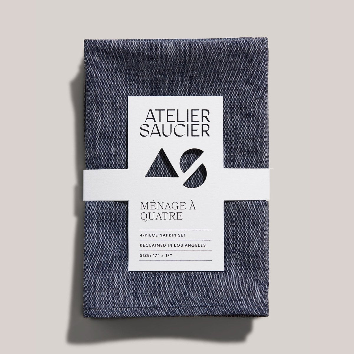 ATELIER SAUCIER Japanese Chambray Napkins | Set of 4 - lily & onyx