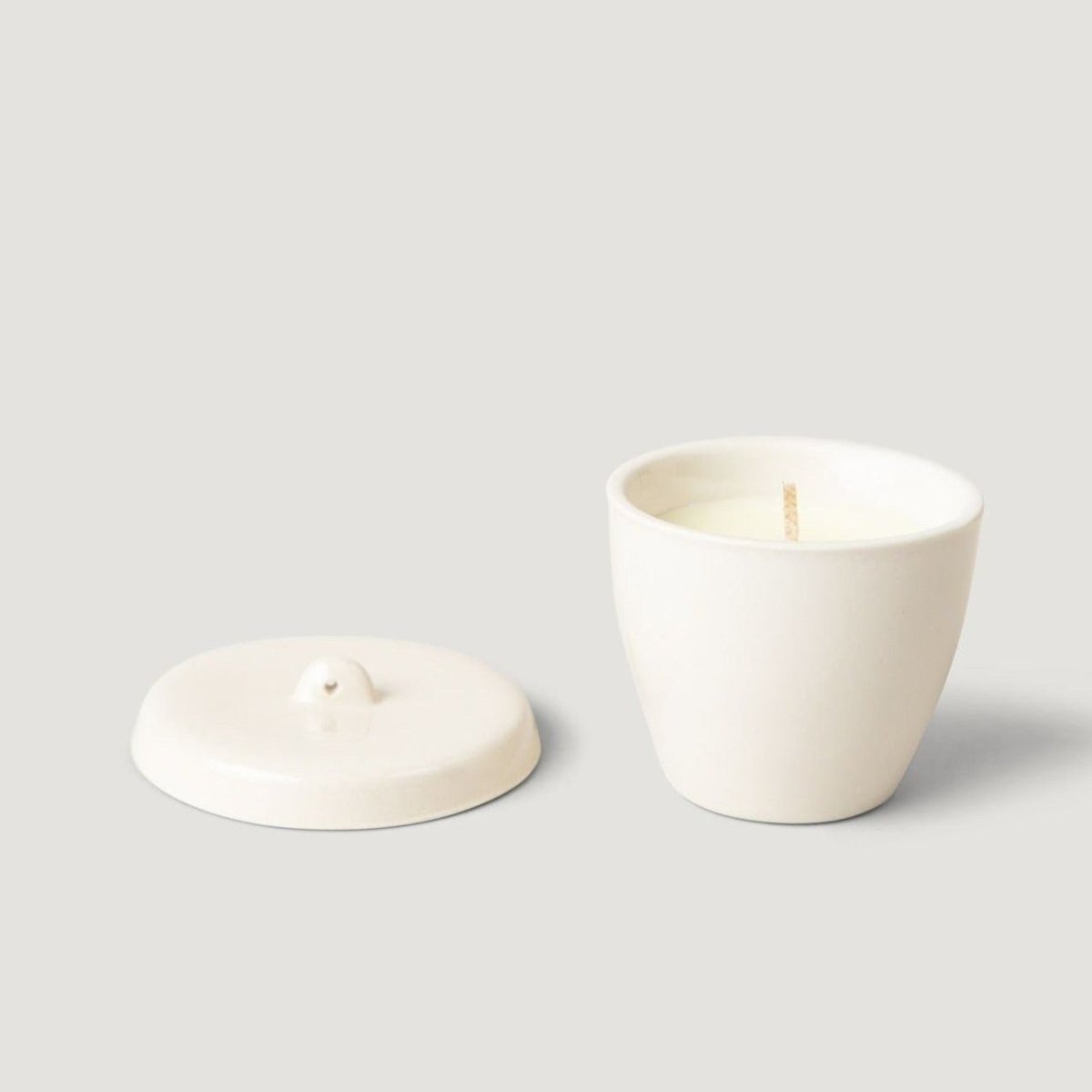 puebco Jasmine Scented Candle in Ceramic Holder - 2.5" - lily & onyx