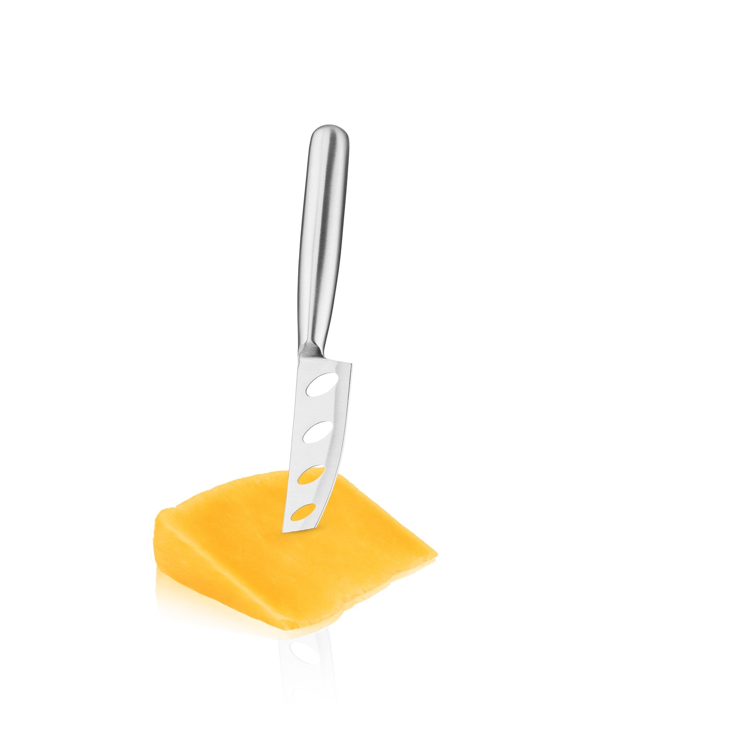 Silver Perforated Stainless Steel Cheese Knife