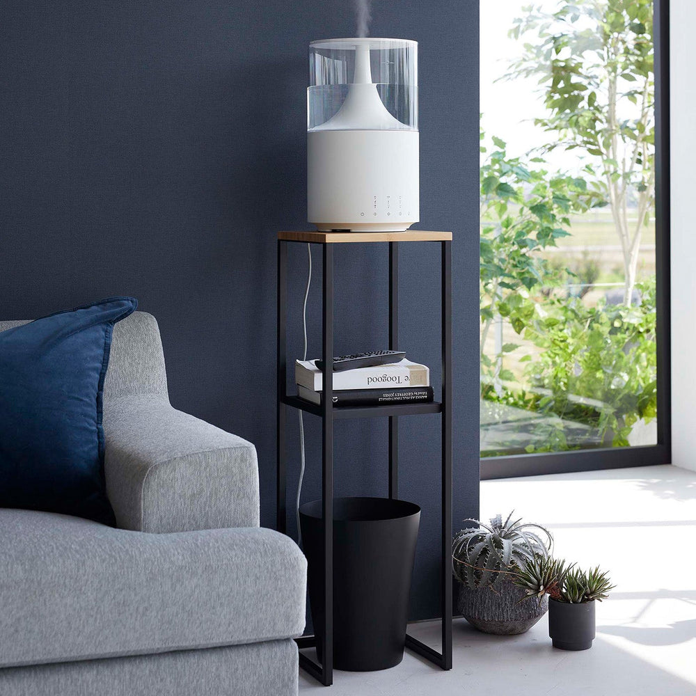 
                      
                        Two-Tier Steel & Wood Display & Storage Shelf, 31.5" H
                      
                    