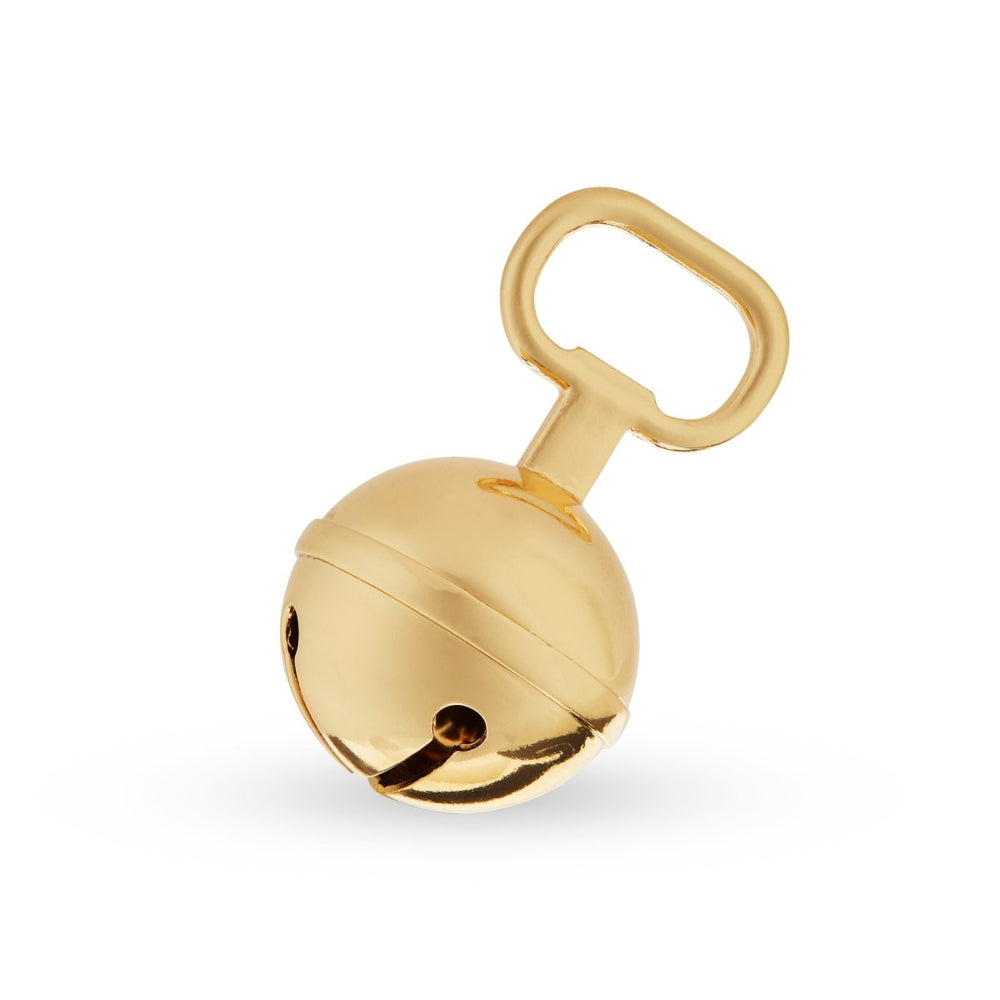 Twine Living Jingle Bell Bottle Opener, Gold - lily & onyx