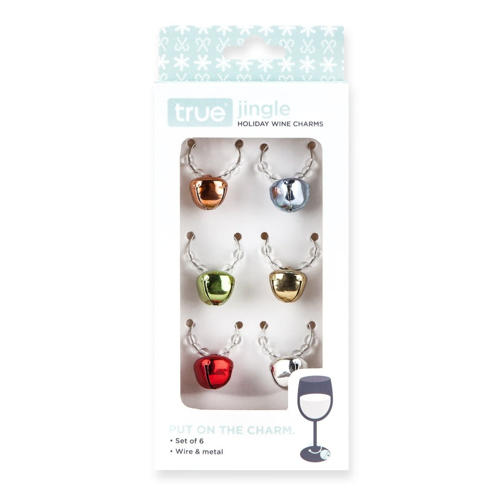 
                      
                        True Jingle Holiday Wine Charms, Set of 6 - lily & onyx
                      
                    
