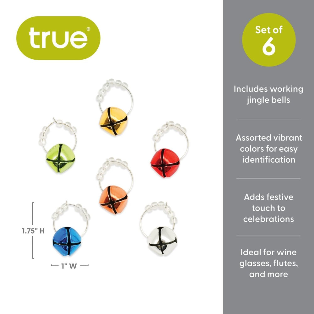 
                      
                        True Jingle Holiday Wine Charms, Set of 6 - lily & onyx
                      
                    