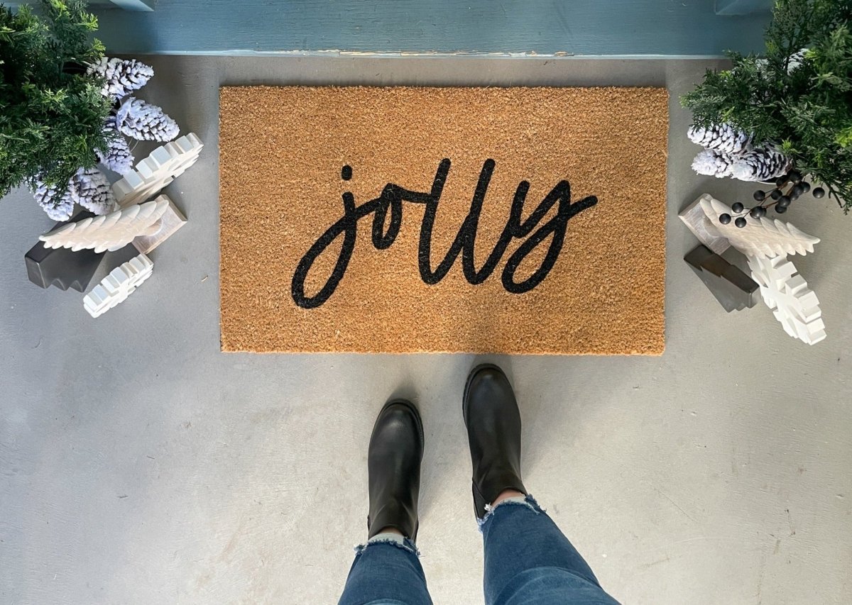 Nickel Designs Custom Doormats jolly Christmas Doormat