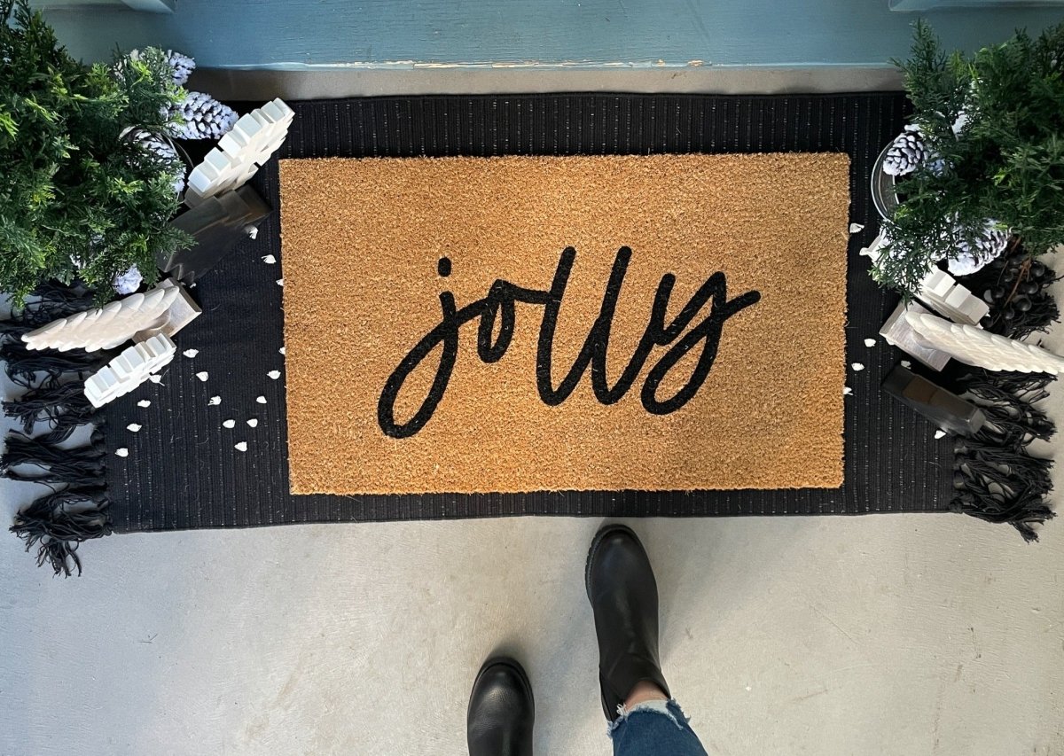 Nickel Designs Custom Doormats jolly Christmas Doormat