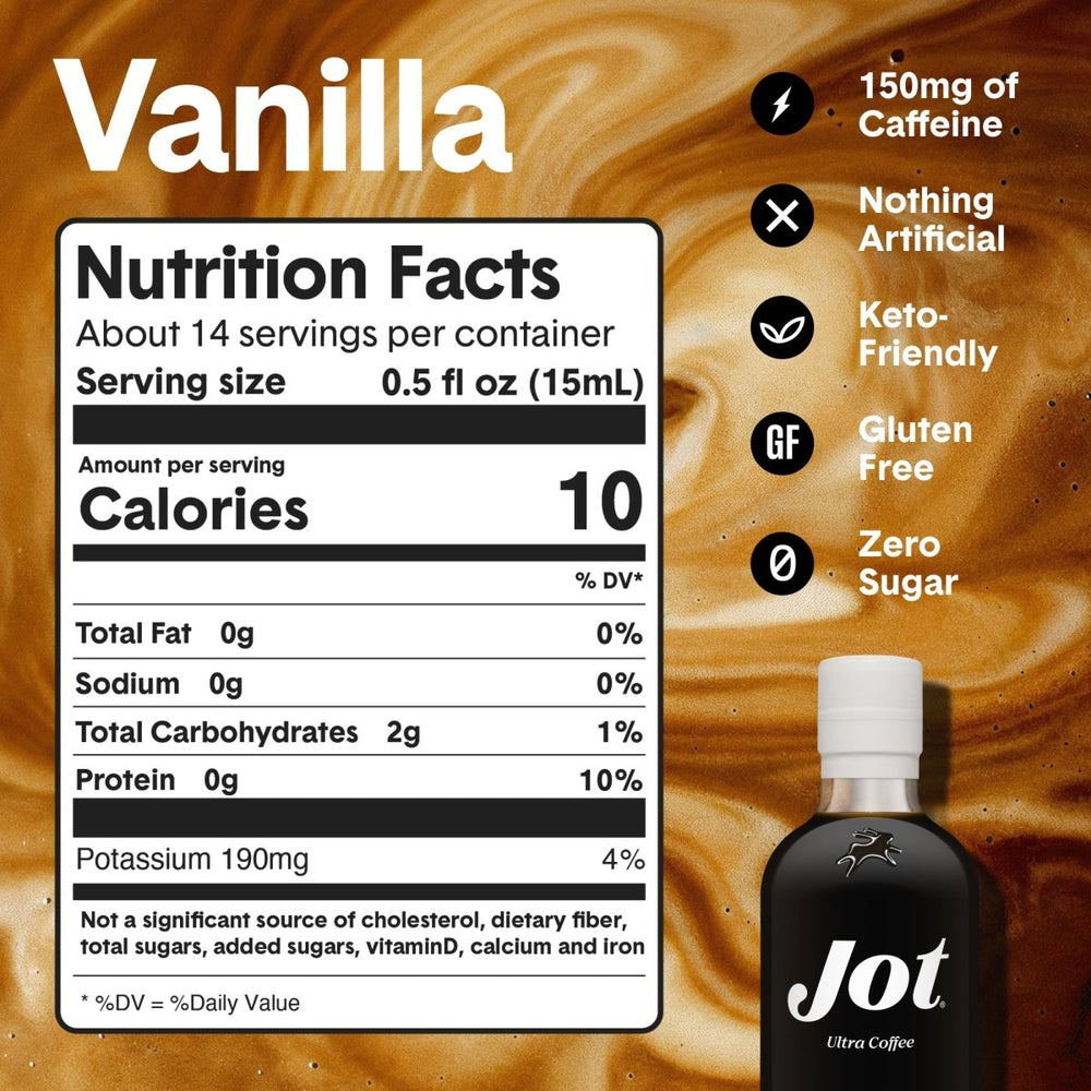 
                      
                        Jot Jot Vanilla | Ultra Coffee Concentrate
                      
                    