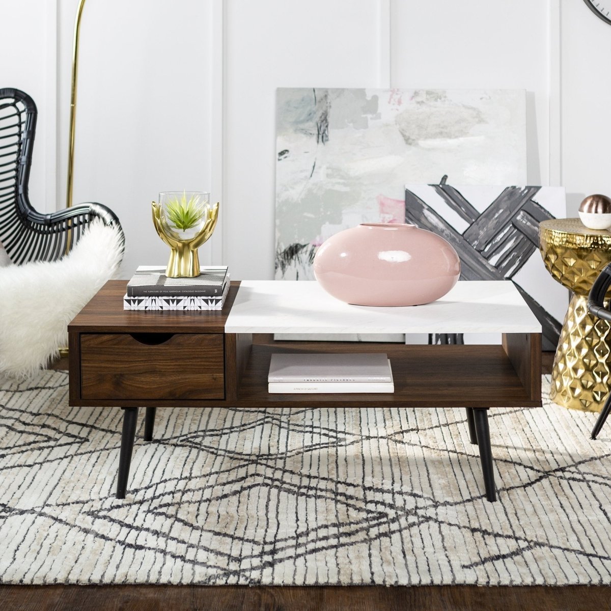 Walker Edison Juniper Coffee Table - lily & onyx