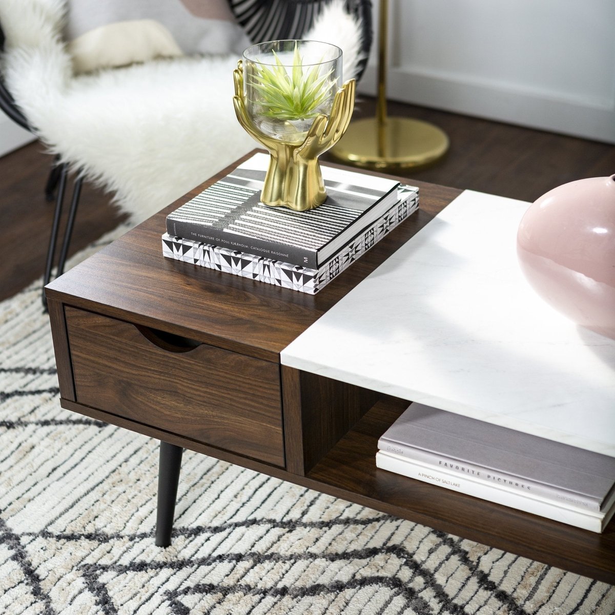 Walker Edison Juniper Coffee Table - lily & onyx