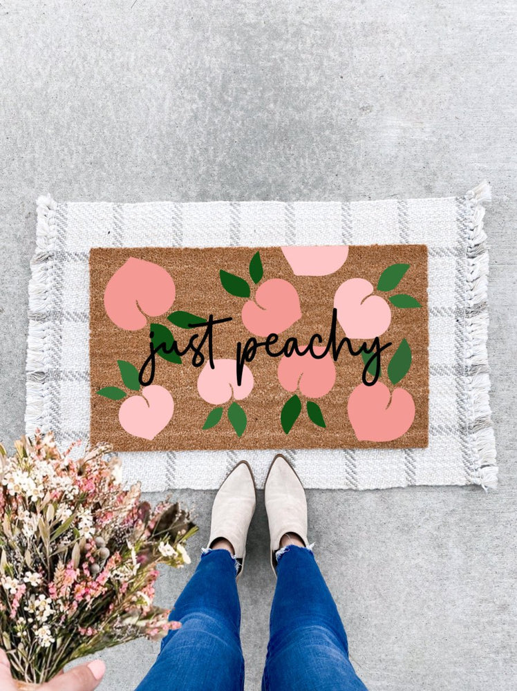 The Doormat Co. Just Peachy Doormat - lily & onyx