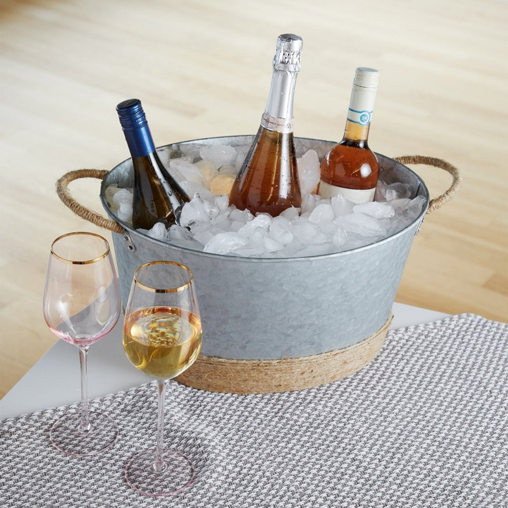 
                      
                        Twine Living Jute Rope Wrapped Galvanized Tub - lily & onyx
                      
                    