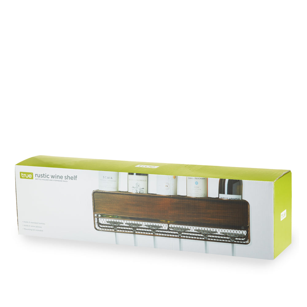 
                      
                        Rustic 5-Bottle Wine Shelf
                      
                    