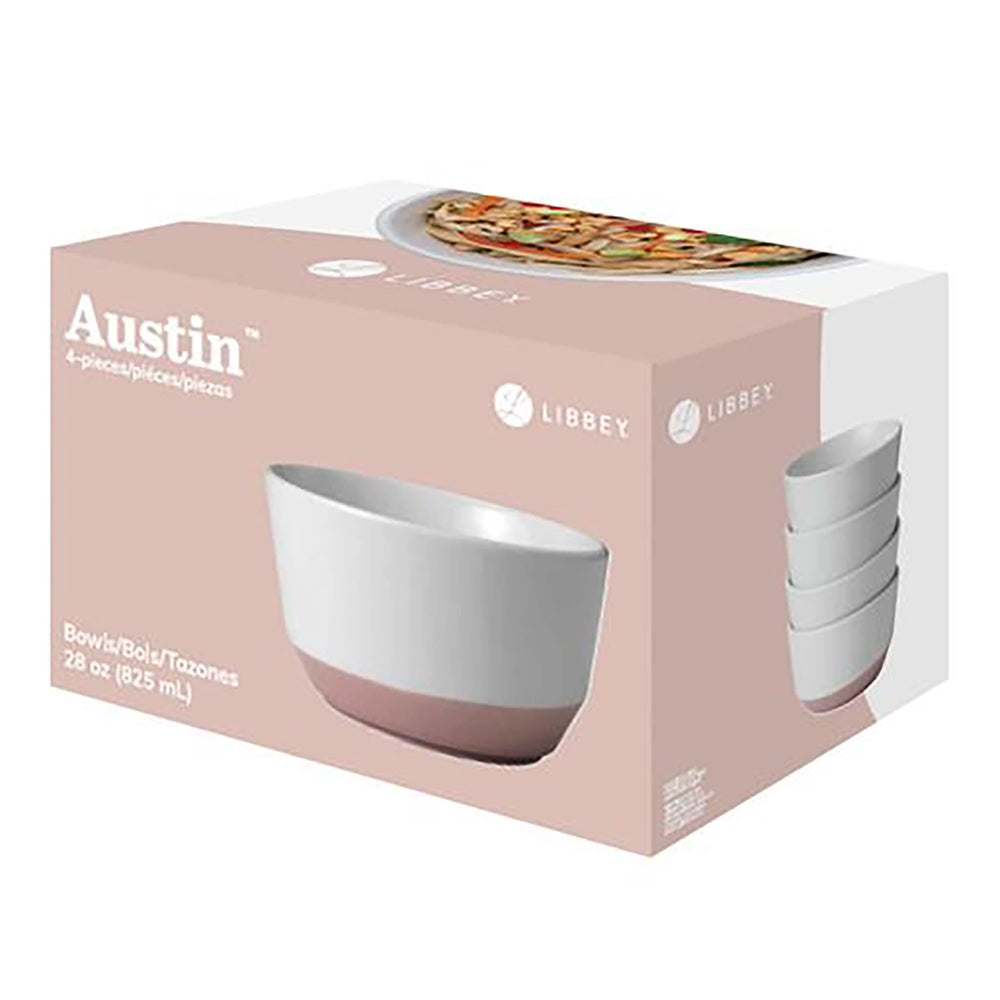 
                      
                        Libbey Austin 28-ounce Porcelain Soup Salad Bowl, Set of 4
                      
                    