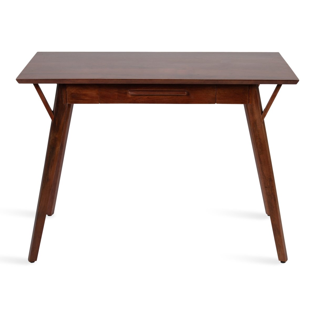 kateandlaurel McCutcheon Solid Mango Wood Desk | Midcentury Modern Home Office Desk