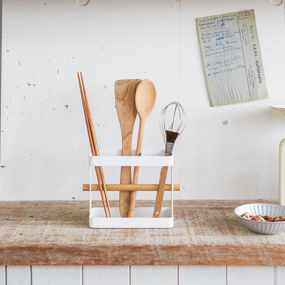 
                      
                        Utensil Holder - Steel + Wood
                      
                    