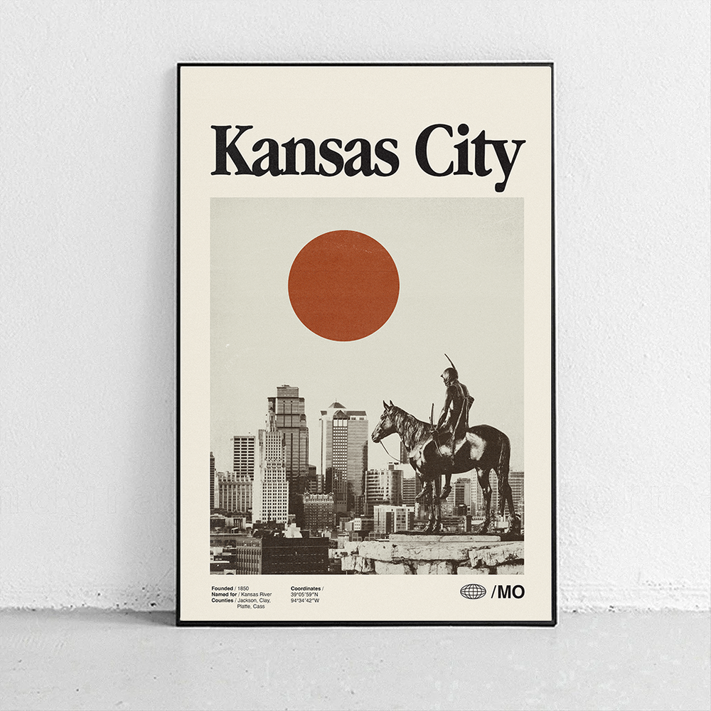 Kansas City, Missouri Art Print