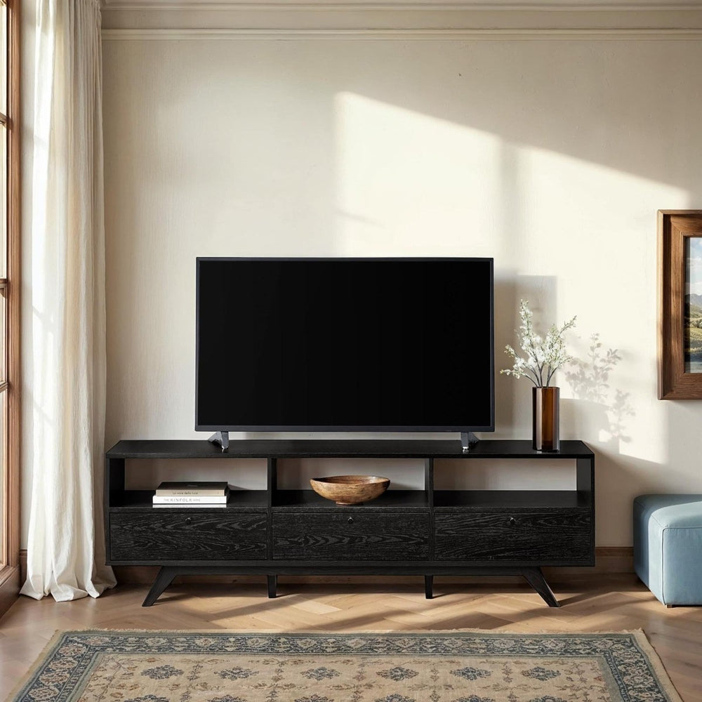 
                      
                        Walker Edison Kela Mid - Century Modern 3 - Door TV Stand - lily & onyx
                      
                    