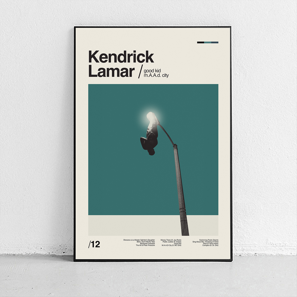 Kendrick Lamar - good kid m.A.A.d. city Art Print