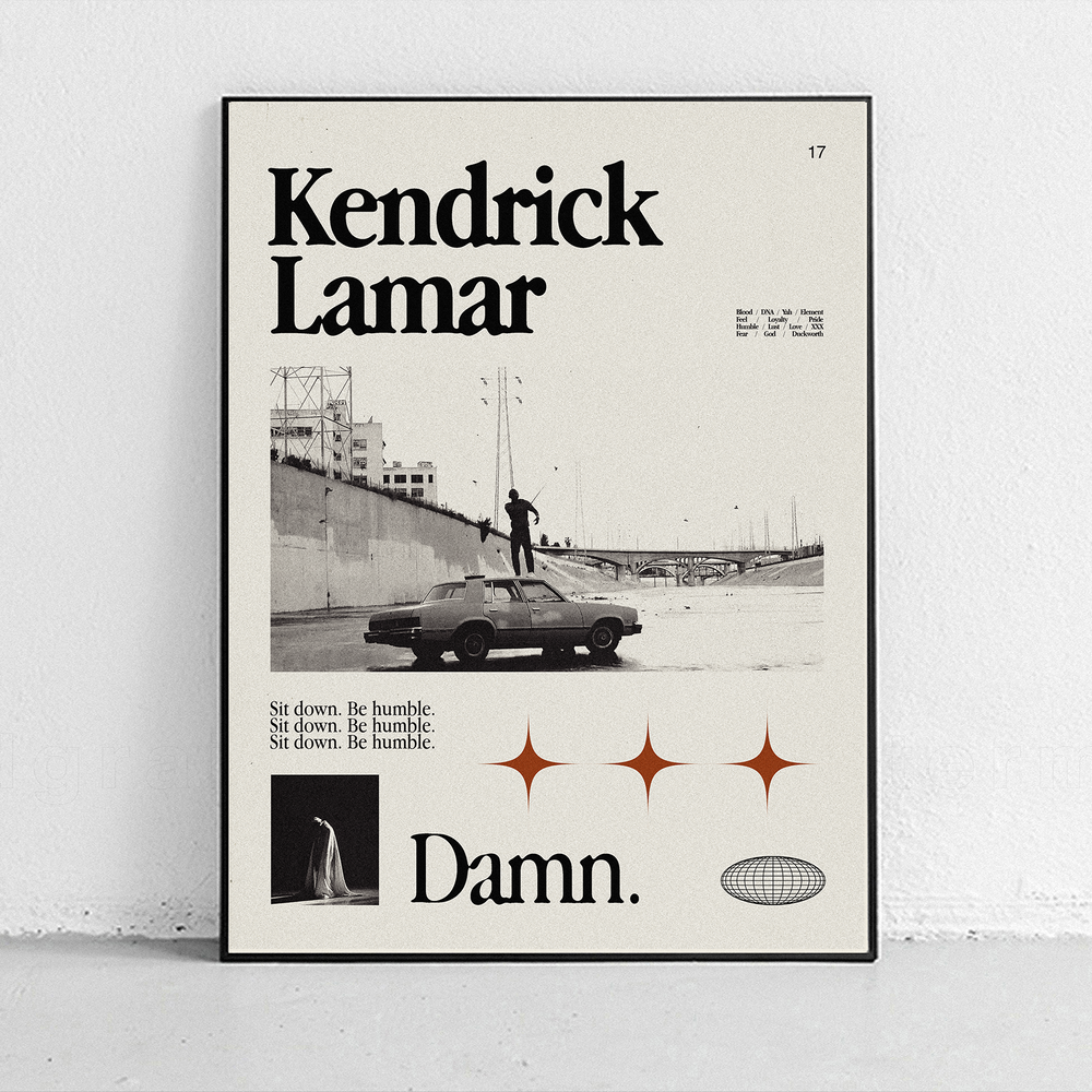 
                      
                        Kendrick Lamar - Damn. Art Print
                      
                    