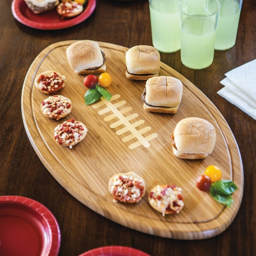 Picnic Time Family of Brands Kickoff Football Cutting Board & Serving Tray - lily & onyx