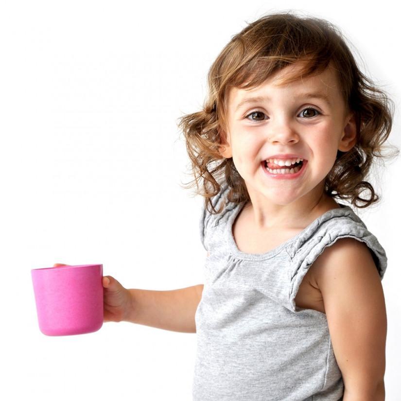 Bamboo Small Cup, 4 Piece Set - Rose